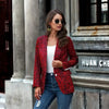 Leopard Clothing Blazer Red leopard blazer