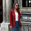 Leopard Clothing Blazer Red leopard blazer