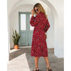 Leopard Clothing Robe Red leopard dress