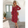 Leopard Clothing Robe Red leopard dress