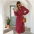 Leopard Clothing Robe S / Red Red leopard dress