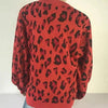 Leopard Clothing Pull Red leopard sweater