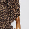 Leopard Clothing Robe Robe Léopard en Mousseline