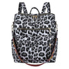 Leopard Clothing Sac Sac à Dos Léopard Simili-Cuir Blanc