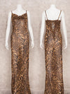 Leopard Clothing Sheer leopard maxi dress