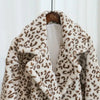 Leopard Clothing Manteaux Snow leopard faux fur coat
