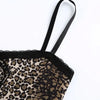 Leopard Clothing Haut Top Imprimé léopard fines bretelles