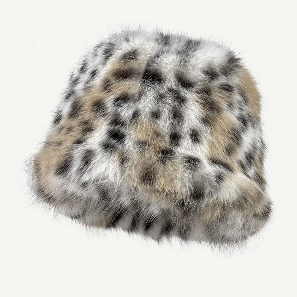 Leopard clothing WHITE VINTAGE LEOPARD HAT