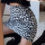 White leopard mini skirt