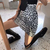 Leopard clothing white / S White leopard mini skirt