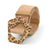 Leopard Clothing Ceinture Beige Wide leopard belt