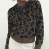 Leopard Clothing Womens leopard cardigan