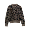 Leopard Clothing brown / S Womens leopard cardigan